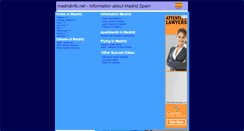 Desktop Screenshot of madridinfo.net