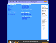 Tablet Screenshot of madridinfo.net